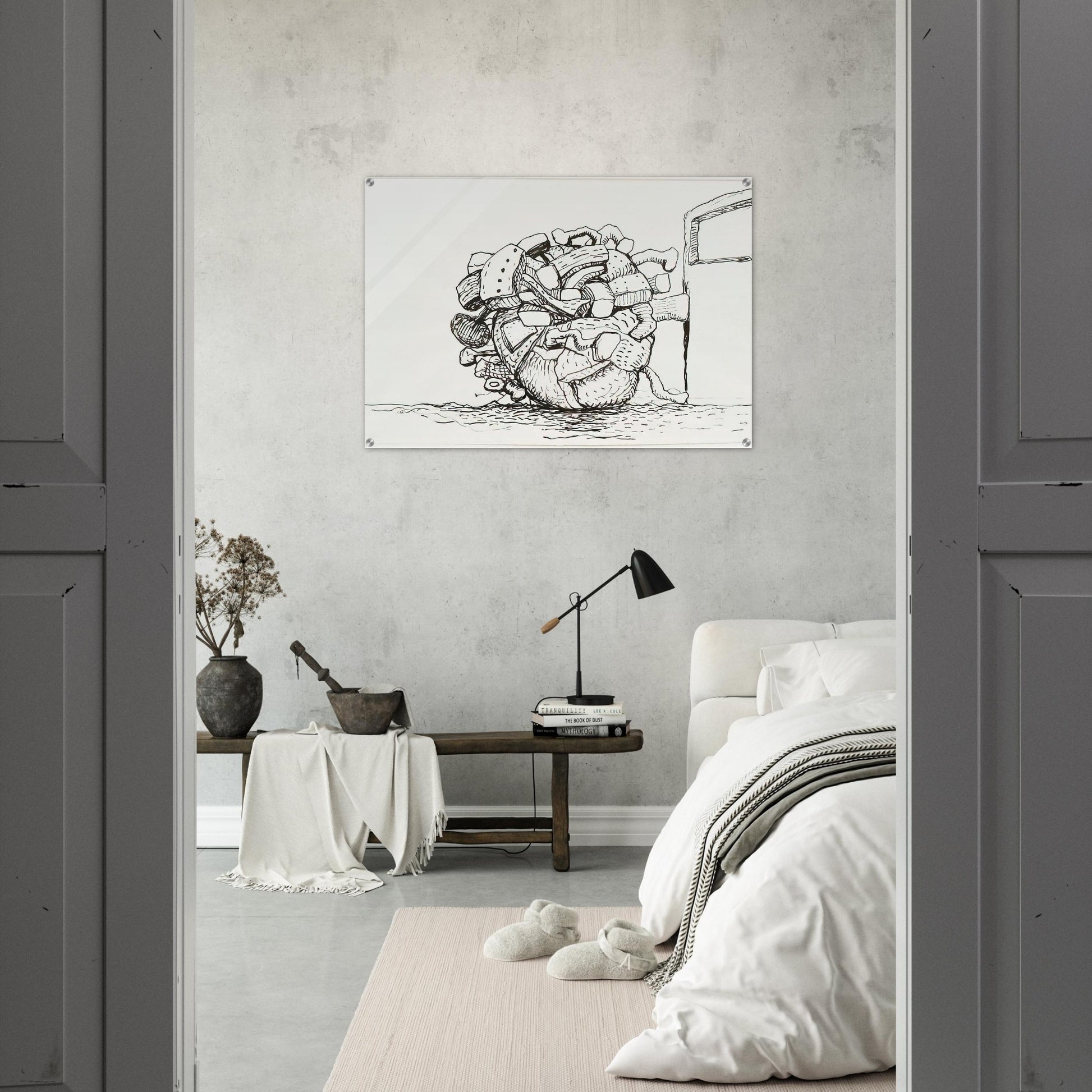 UNTITLED 1 - Philip Guston Acrylic Print - 70x100 cm / 28x40″ inches | Philip Guston Wall Art | Philip Guston Prints