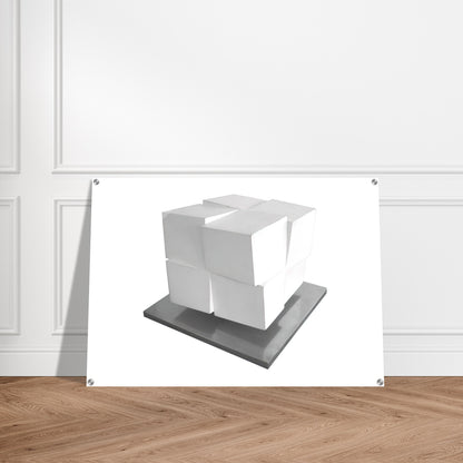 Split Cube - 1962 - Jeremy Moon Acrylic Print - 70x100 cm / 28x40″ inches | Jeremy Moon Wall Art | Jeremy Moon Prints