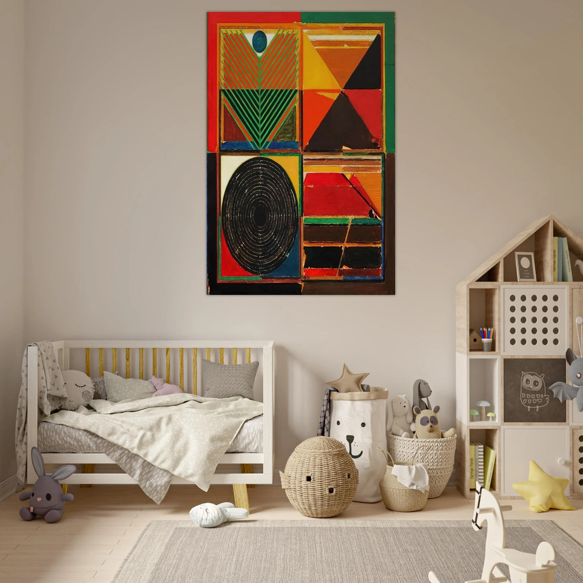 Ankuran - 1987 - S. H. Raza Art Prints - 100x150 cm / 40x60″ inches | S. H. Raza Poster | S. H. Raza Prints