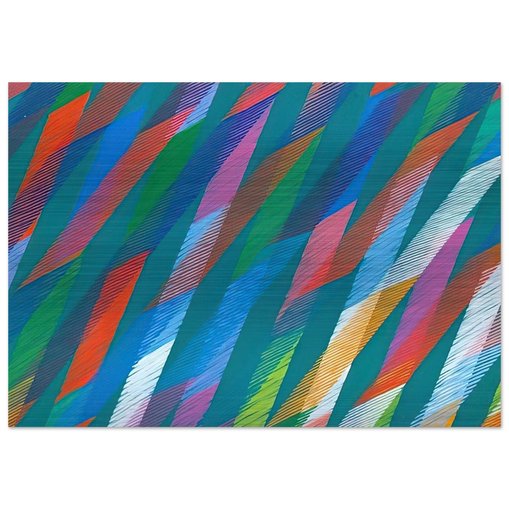Irish - 1998 - Piero Dorazio Brushed Aluminum Print - 70x100 cm / 28x40 inches | Piero Dorazio Aluminum Print | Piero Dorazio Prints