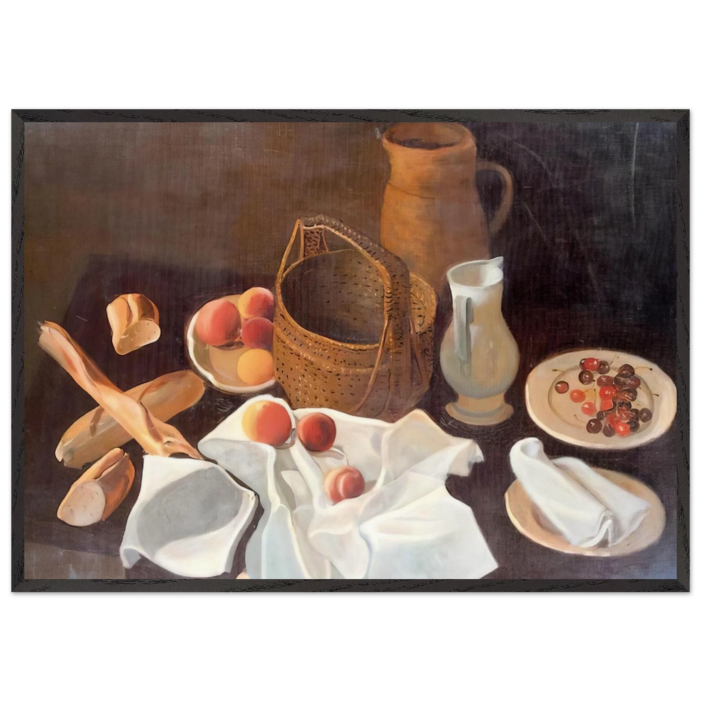 STILL LIFE N5 - Andre Derain 70x100 cm / 28x40 inches Framed Art Print – Black Wooden Frame