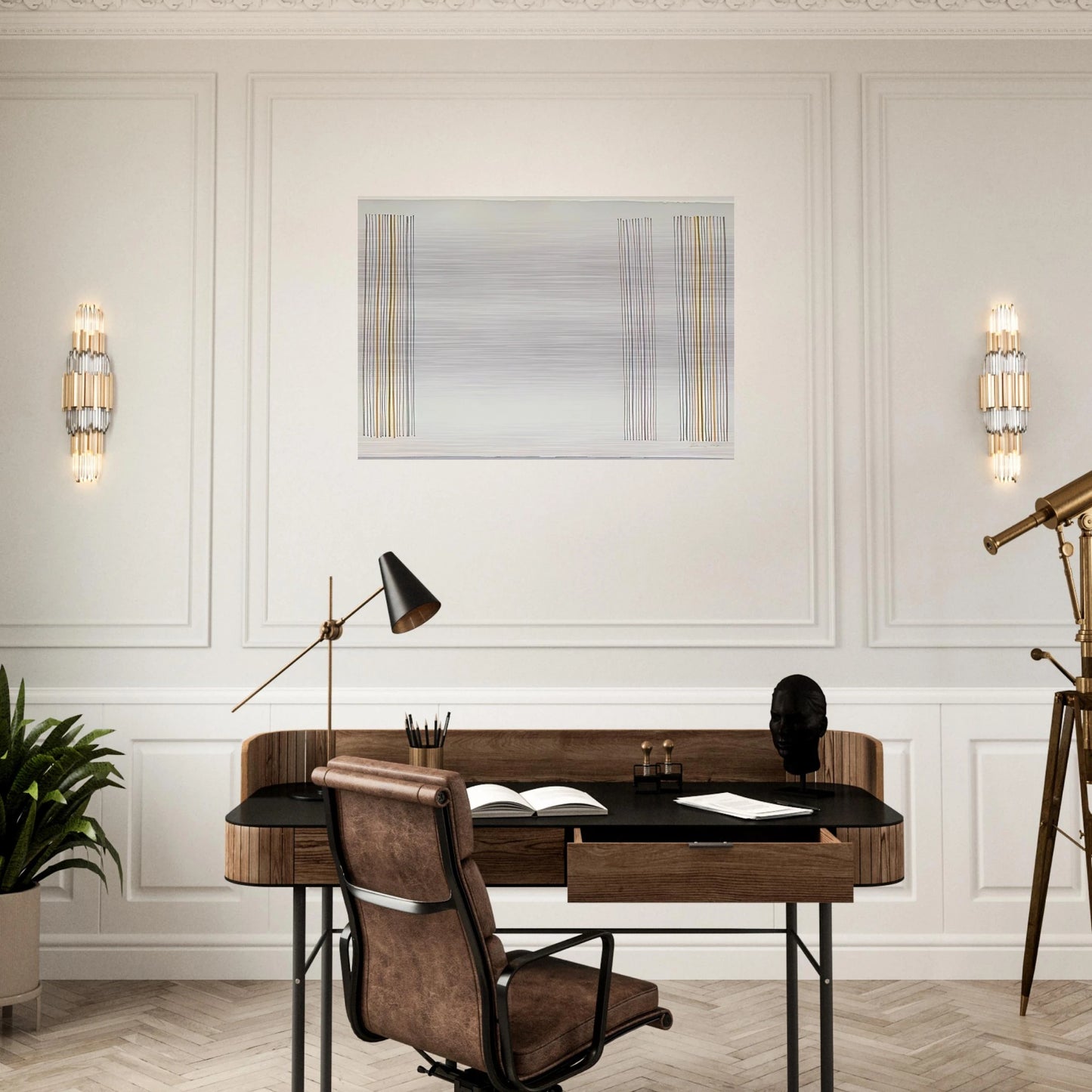 Untitled - 1981 - Gene Davis Brushed Aluminum Print - 70x100 cm / 28x40 inches | Gene Davis Aluminum Print | Gene Davis Prints