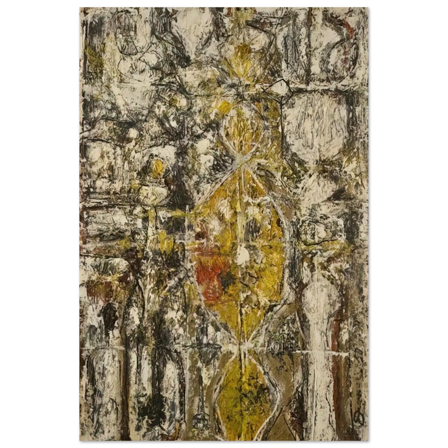 Cascella II - 1952 - Richard Pousette-Dart Art Prints - 100x150 cm / 40x60″ inches | Richard Pousette-Dart Poster | Richard Pousette-Dart Prints