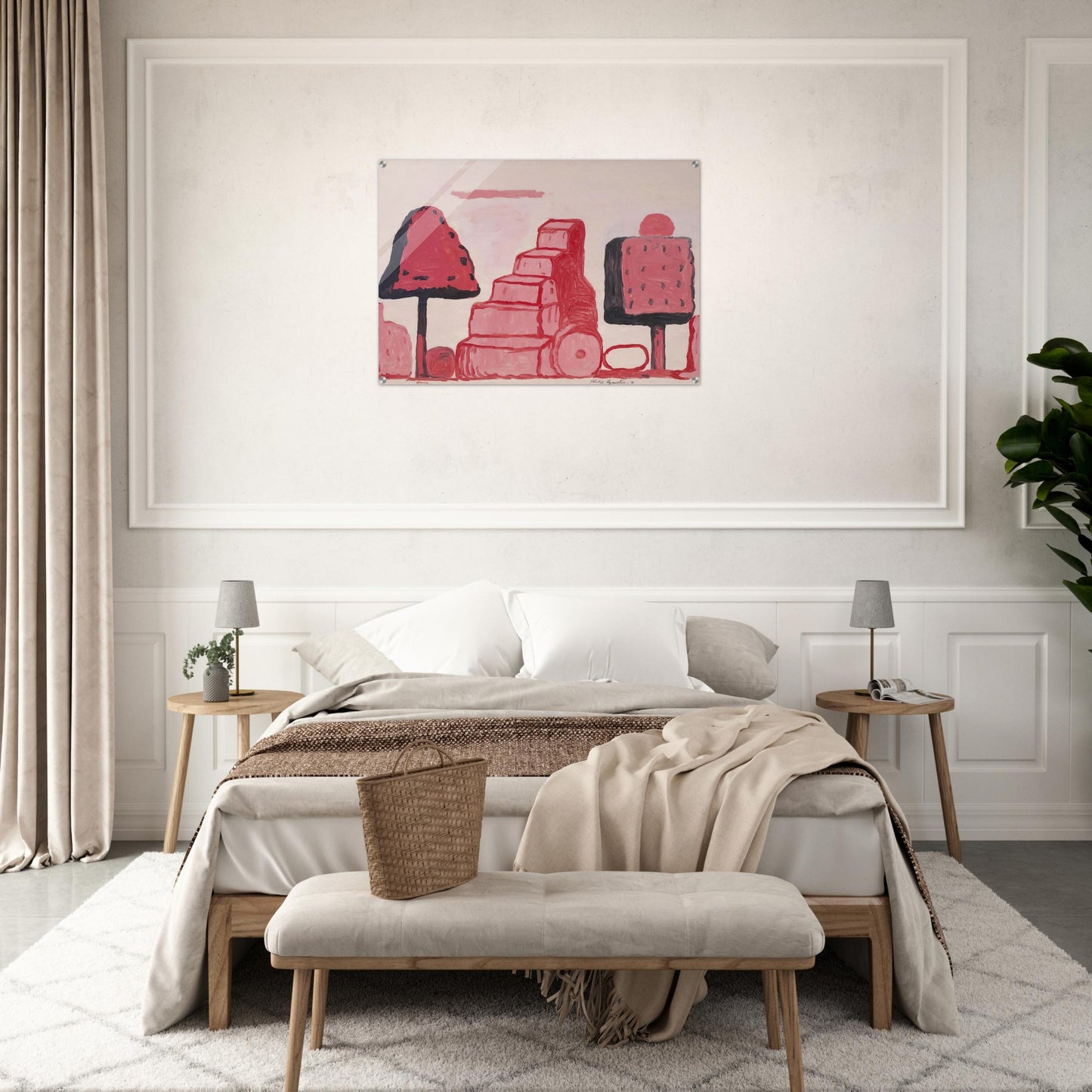 BOX TREE ROME - Philip Guston Acrylic Print - 70x100 cm / 28x40″ inches