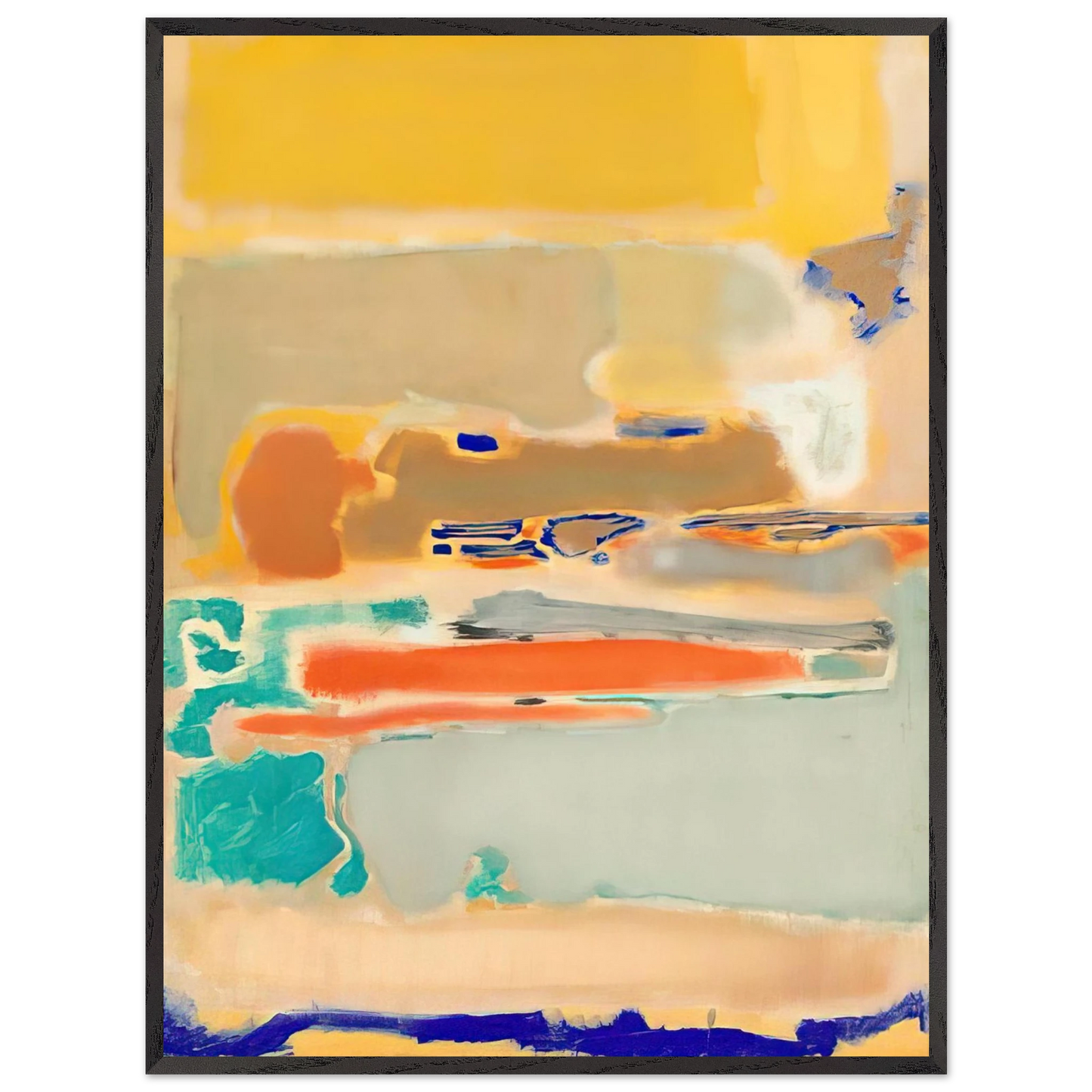 Mark Rothko - Multiform - 1948 Wall Art - 21x29.7 cm / 8x12" - Premium Wooden Framed Poster With Fine Art Paper-canvas - Wood frame