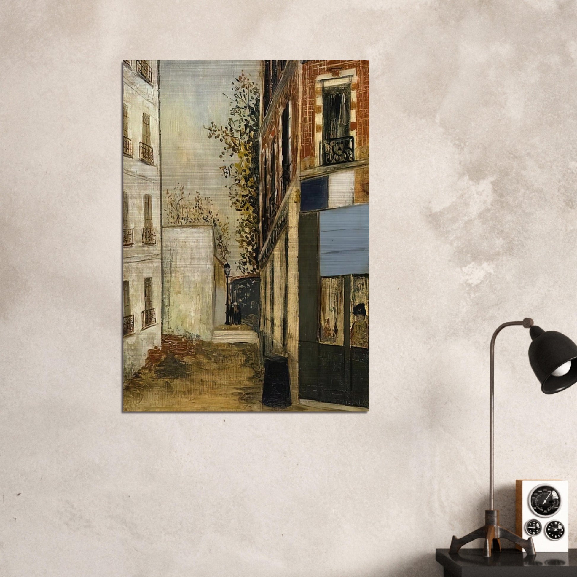 CABARE BELLE GABRIELLE - Maurice Utrillo Brushed Aluminum Print - 70x100 cm / 28x40 inches | Maurice Utrillo Aluminum Print | Maurice Utrillo Prints
