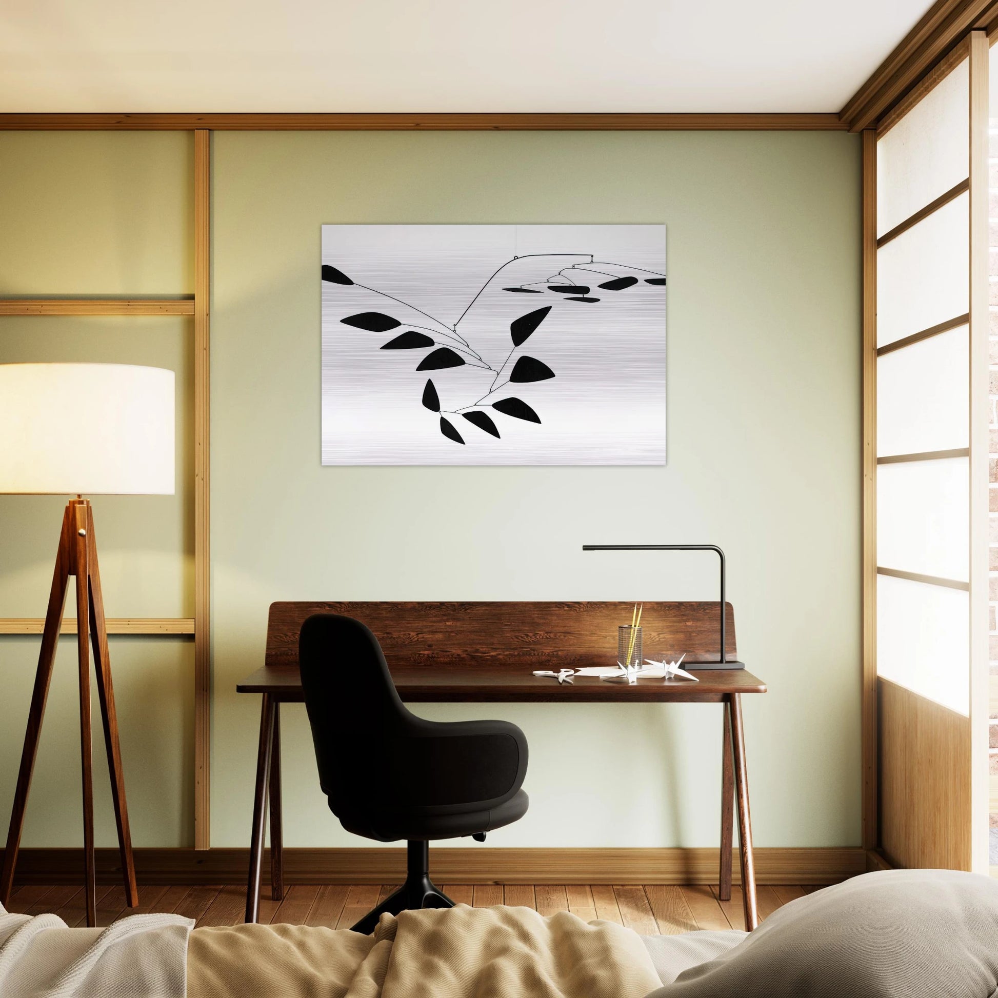 THE Y 1960 - Alexander Calder Brushed Aluminum Print - 70x100 cm / 28x40 inches | Alexander Calder Aluminum Print | Alexander Calder Prints