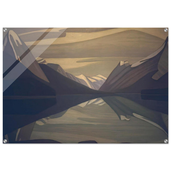 Maligne Lake, Jasper Park - 1924 - Lawren Harris Acrylic Print - 70x100 cm / 28x40″ inches | Lawren Harris Wall Art | Lawren Harris Prints