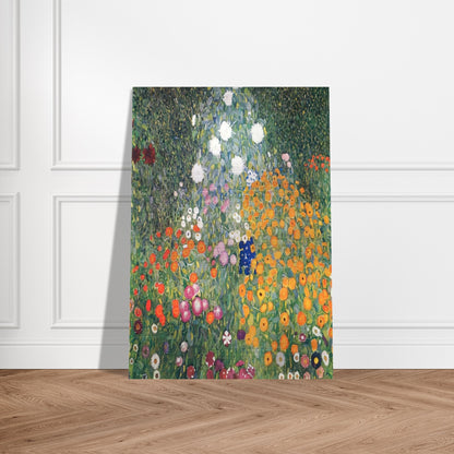 FLOWER GARDEN 1907 - Gustav Klimt Brushed Aluminum Print - 70x100 cm / 28x40 inches | Gustav Klimt Aluminum Print | Gustav Klimt Prints