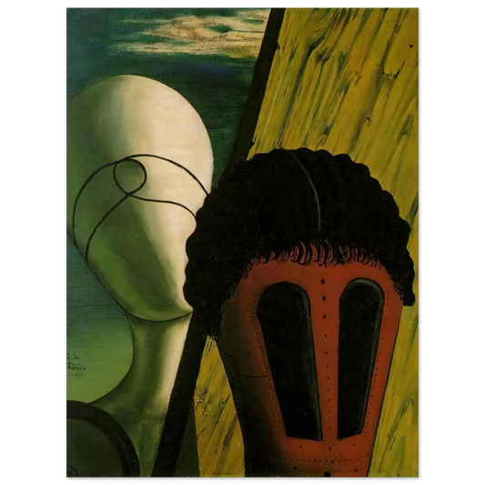 Giorgio de Chirico - TWO HEADS 1918  75x100 cm / 30x40inches Fine Art Poster