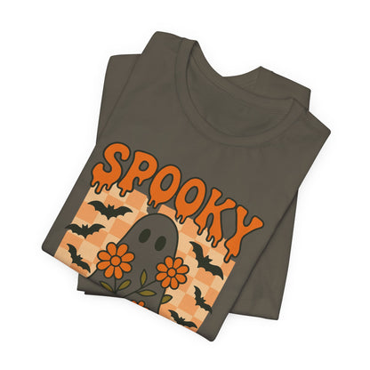 Spooky Mama Groovy Vintage Ghost Halloween Spooky Mom Moeder