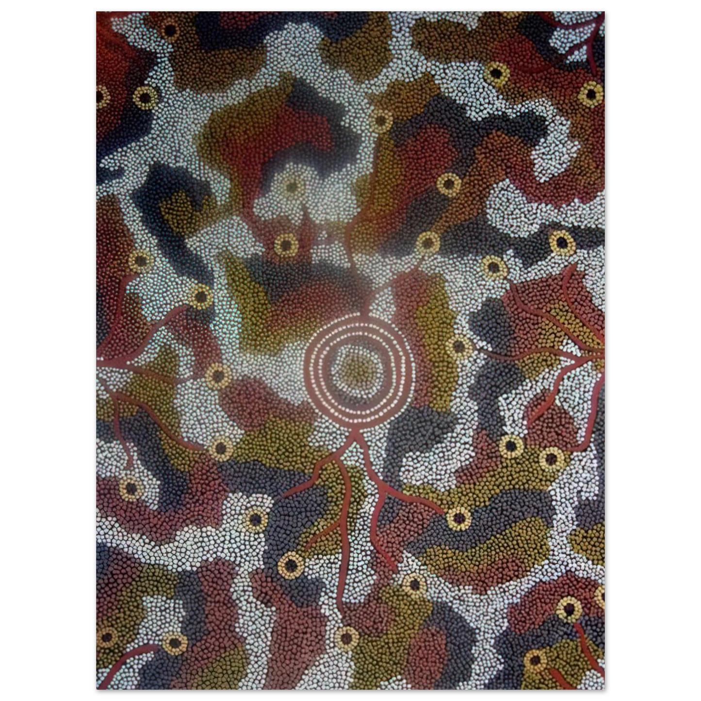 Clifford Possum Tjapaltjarri - Marla Dreaming - 1987  75x100 cm / 30x40inches Fine Art Poster