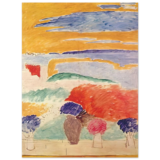 Henri Matisse - OPEN WINDOW AT TANGIER 1913  75x100 cm / 30x40inches Fine Art Poster