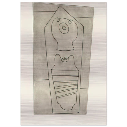 Turkish form - 1967 - Ben Nicholson Brushed Aluminum Print - 70x100 cm / 28x40 inches | Ben Nicholson Aluminum Print | Ben Nicholson Prints