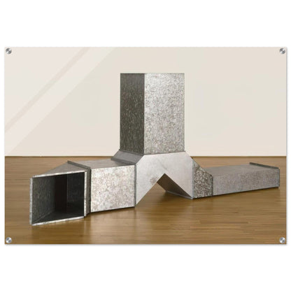 Square Tubes [Series D] - 1967 - Charlotte Posenenske Acrylic Print - 70x100 cm / 28x40″ inches