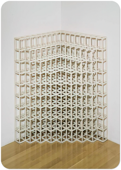 Corner Piece No. 2 By Sol LeWitt Pack of 10 Post Cards | Sol LeWitt Post Cards | A6 (10.5 x 14.8 cm) - 4.1 x 5.8 inches