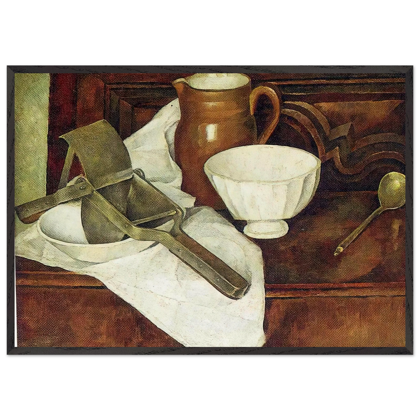 NOTDETECTED213128 - Diego Rivera 70x100 cm / 28x40 inches Framed Art Print – Black Wooden Frame