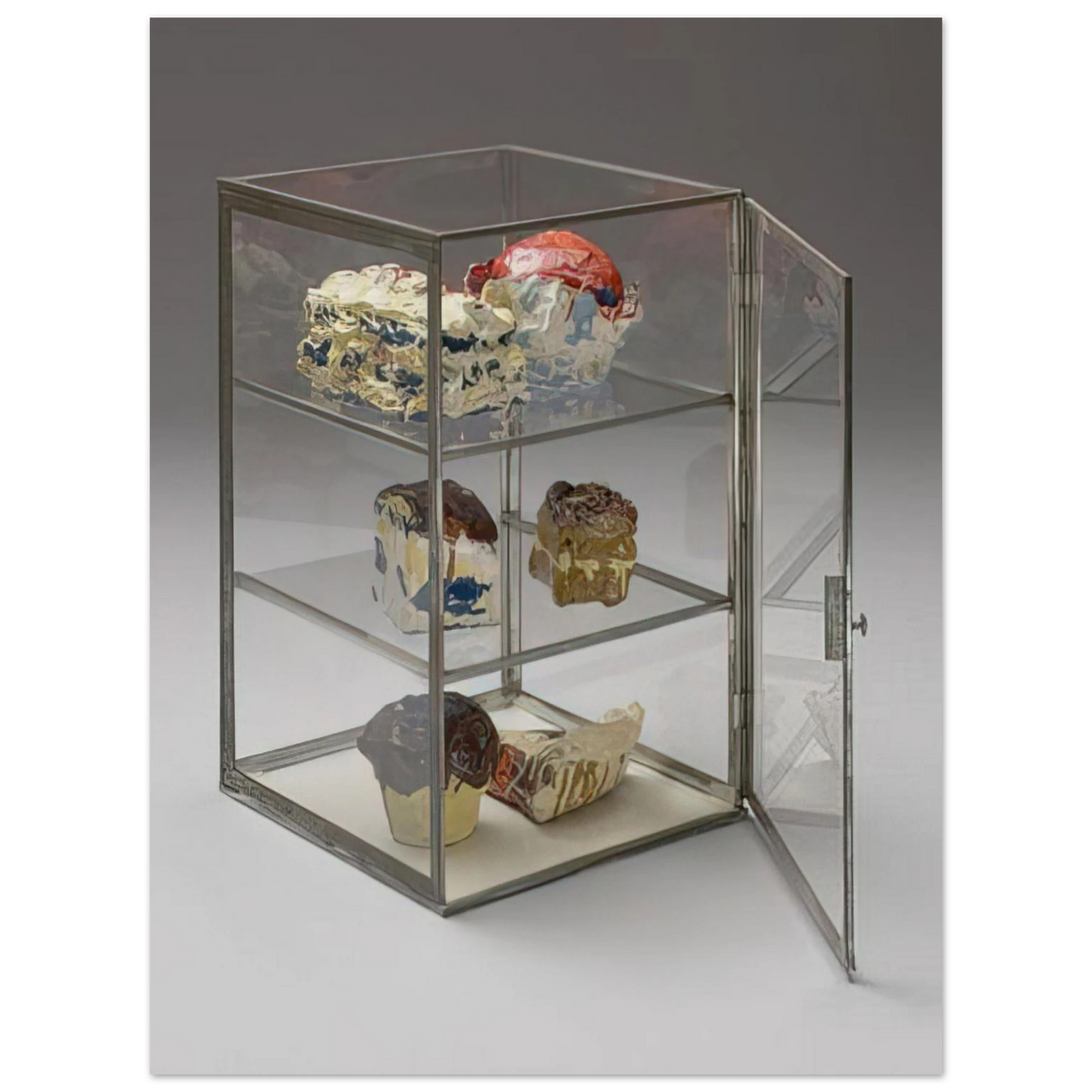 Claes Oldenburg - PASTRY CASE 1961  75x100 cm / 30x40inches Fine Art Poster