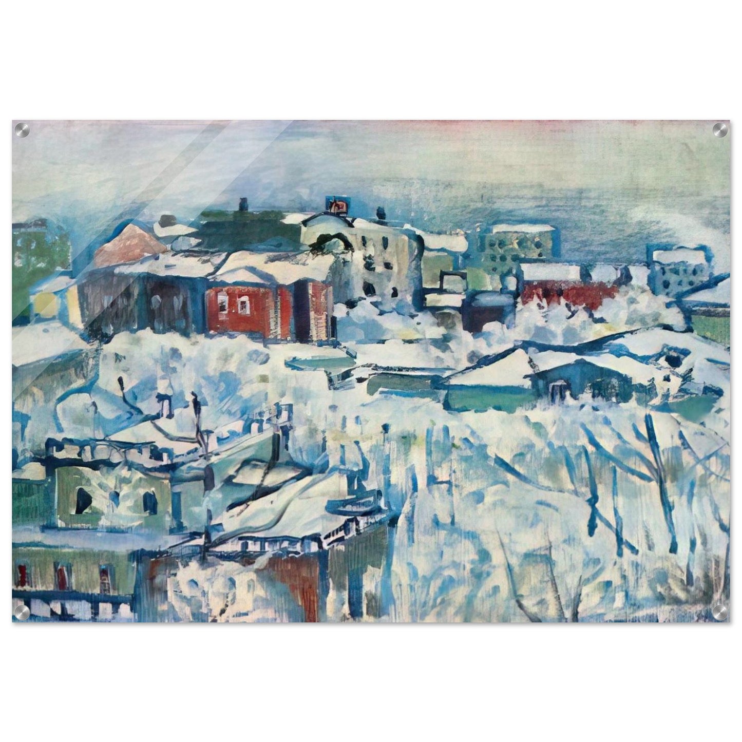 MOSCOW SMOLENSKY BOULEVARD STUDY 1916 - Wassily Kandinsky Acrylic Print - 70x100 cm / 28x40″ inches | Wassily Kandinsky Wall Art | Wassily Kandinsky Prints
