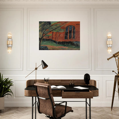 THE CHURCH IN PREROW 1911 - Alexej von Jawlensky Brushed Aluminum Print - 70x100 cm / 28x40 inches | Alexej von Jawlensky Aluminum Print | Alexej von Jawlensky Prints