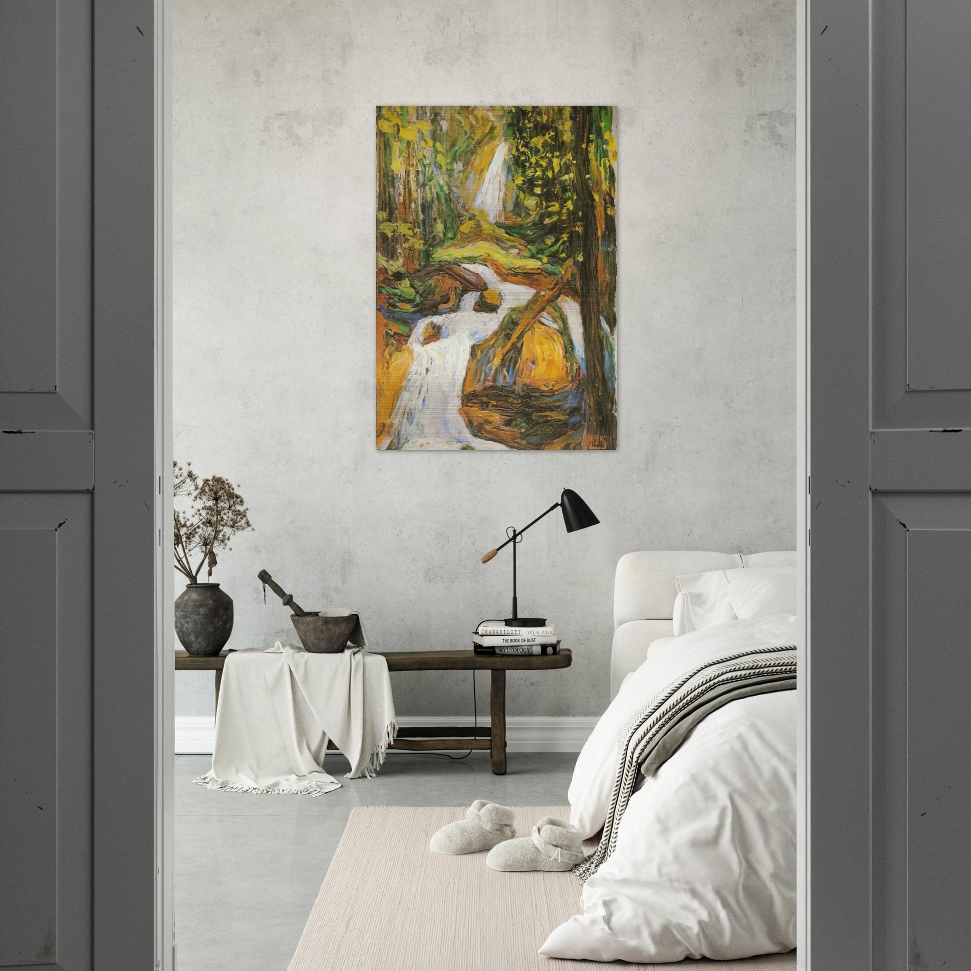 KOCHEL WATERFALL I - Wassily Kandinsky Brushed Aluminum Print - 70x100 cm / 28x40 inches | Wassily Kandinsky Aluminum Print | Wassily Kandinsky Prints