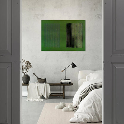 Green Giant - 1980 - Gene Davis Brushed Aluminum Print - 70x100 cm / 28x40 inches | Gene Davis Aluminum Print | Gene Davis Prints