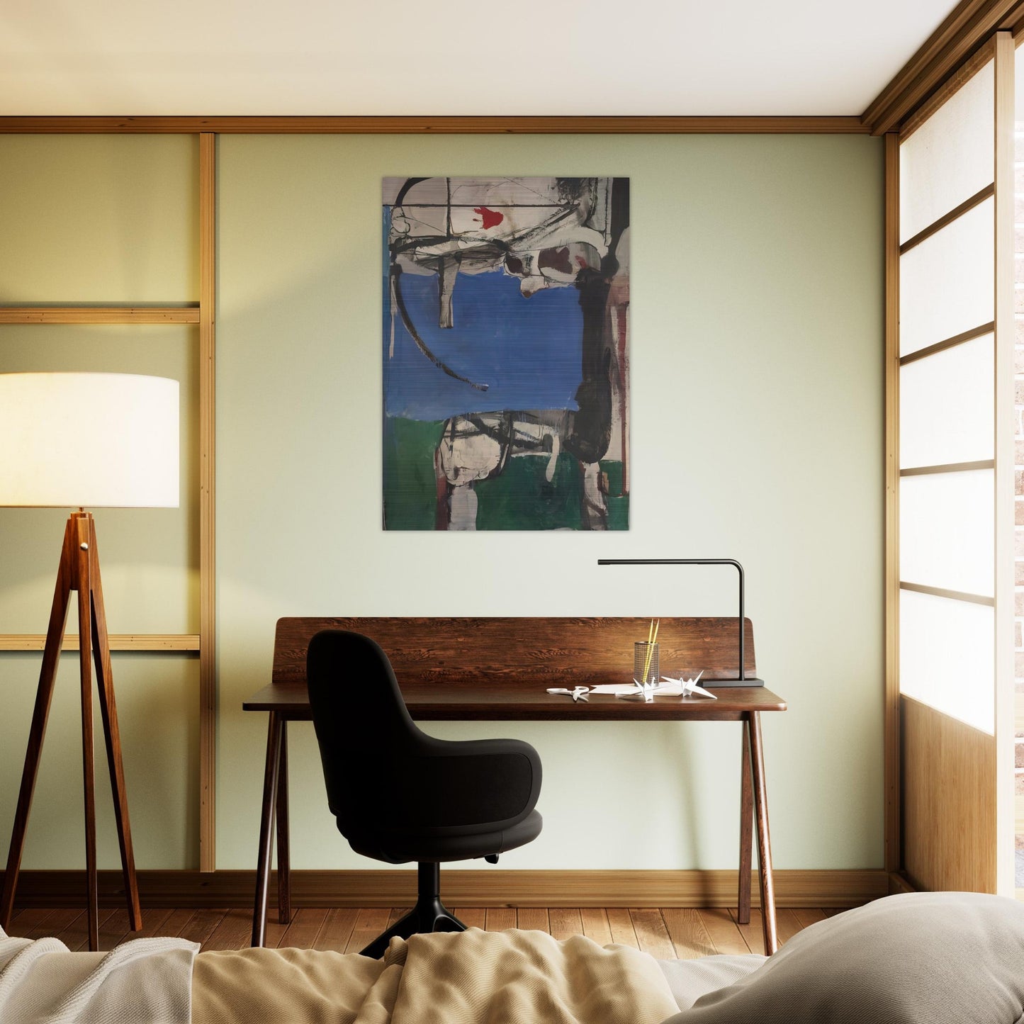 Urbana #2 The Archer - Richard Diebenkorn Brushed Aluminum Print - 70x100 cm / 28x40 inches | Richard Diebenkorn Aluminum Print | Richard Diebenkorn Prints