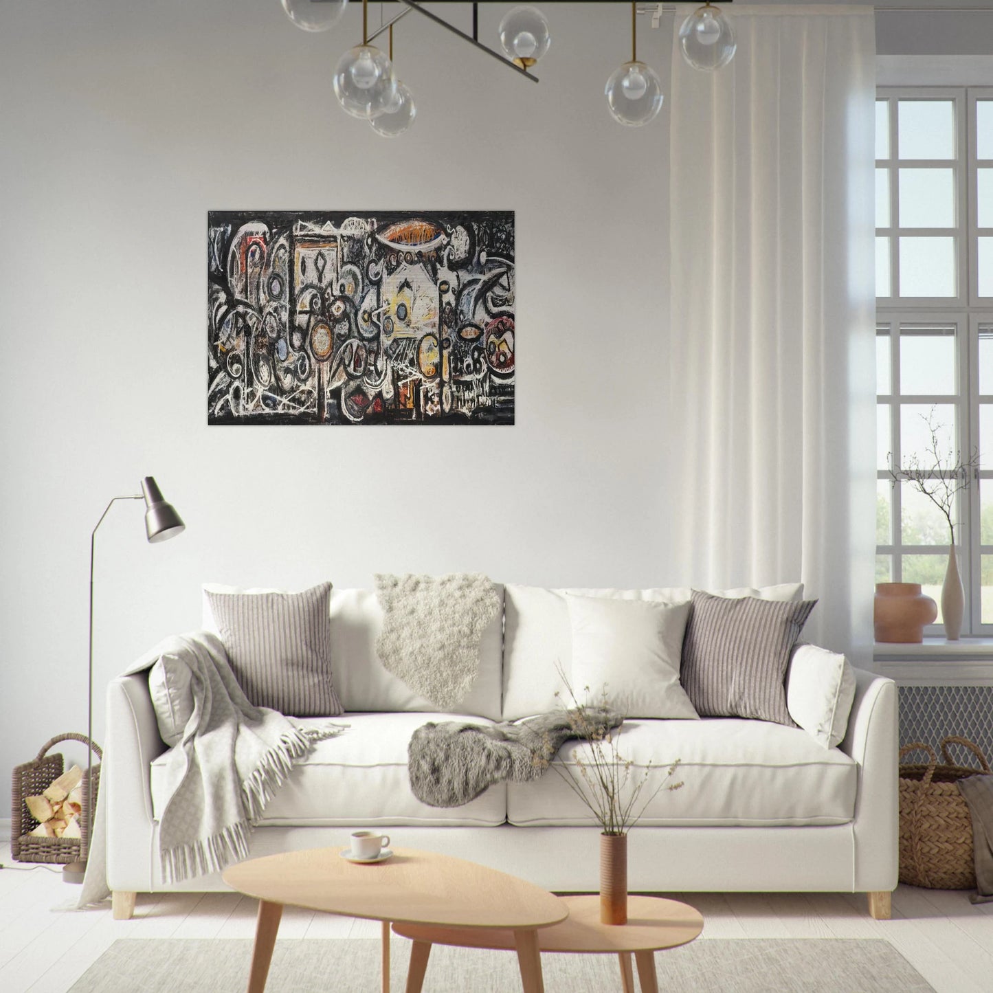 Fugue Number 2 - Richard Pousette-Dart Brushed Aluminum Print - 70x100 cm / 28x40 inches | Richard Pousette-Dart Aluminum Print | Richard Pousette-Dart Prints