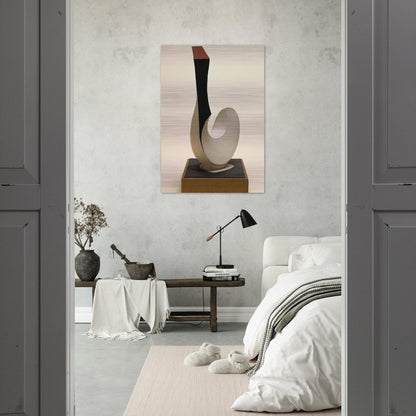 CHICKEN AND EGG 1946 - Kurt Schwitters Brushed Aluminum Print - 70x100 cm / 28x40 inches | Kurt Schwitters Aluminum Print | Kurt Schwitters Prints