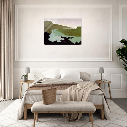 Green Sea - 1954 - Milton Avery Acrylic Print - 70x100 cm / 28x40″ inches | Milton Avery Wall Art | Milton Avery Prints