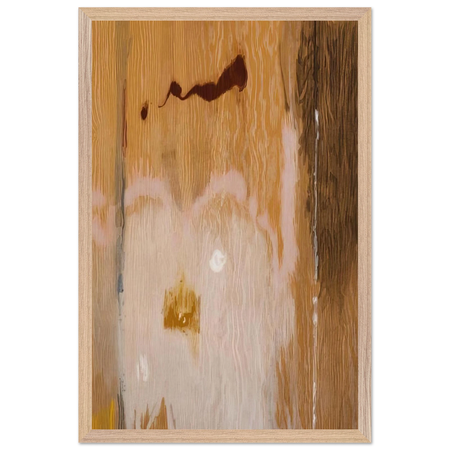 Helen Frankenthaler - Tales of Genji VI - 1998 Wall art - A1 (59.4 x 84.1  cm) - Premium Wooden Framed Poster With Fine Art Paper-canvas - Black frame