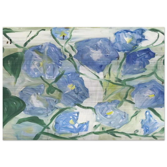 Morning Glories - 1984 - Jennifer Bartlett Brushed Aluminum Print - 70x100 cm / 28x40 inches | Jennifer Bartlett Aluminum Print | Jennifer Bartlett Prints