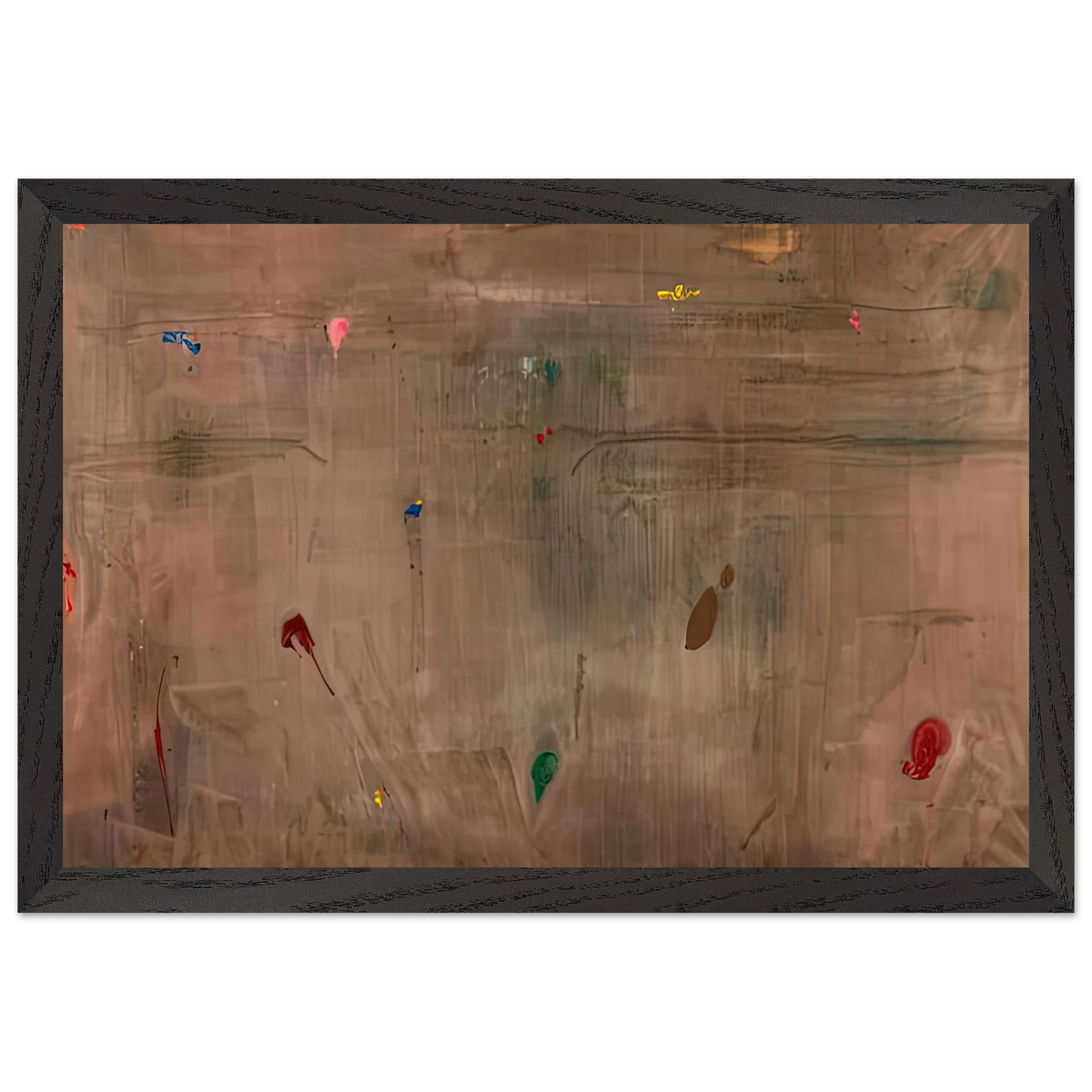 Helen Frankenthaler - Cathedral, 1982- Wall Art - 21x29.7 cm / 8x12" - Premium Wooden Framed Poster With Fine Art Paper-canvas - Black frame