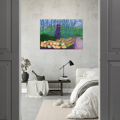 David Hockney - David Hockney Brushed Aluminum Print - 70x100 cm / 28x40 inches | David Hockney Aluminum Print | David Hockney Prints