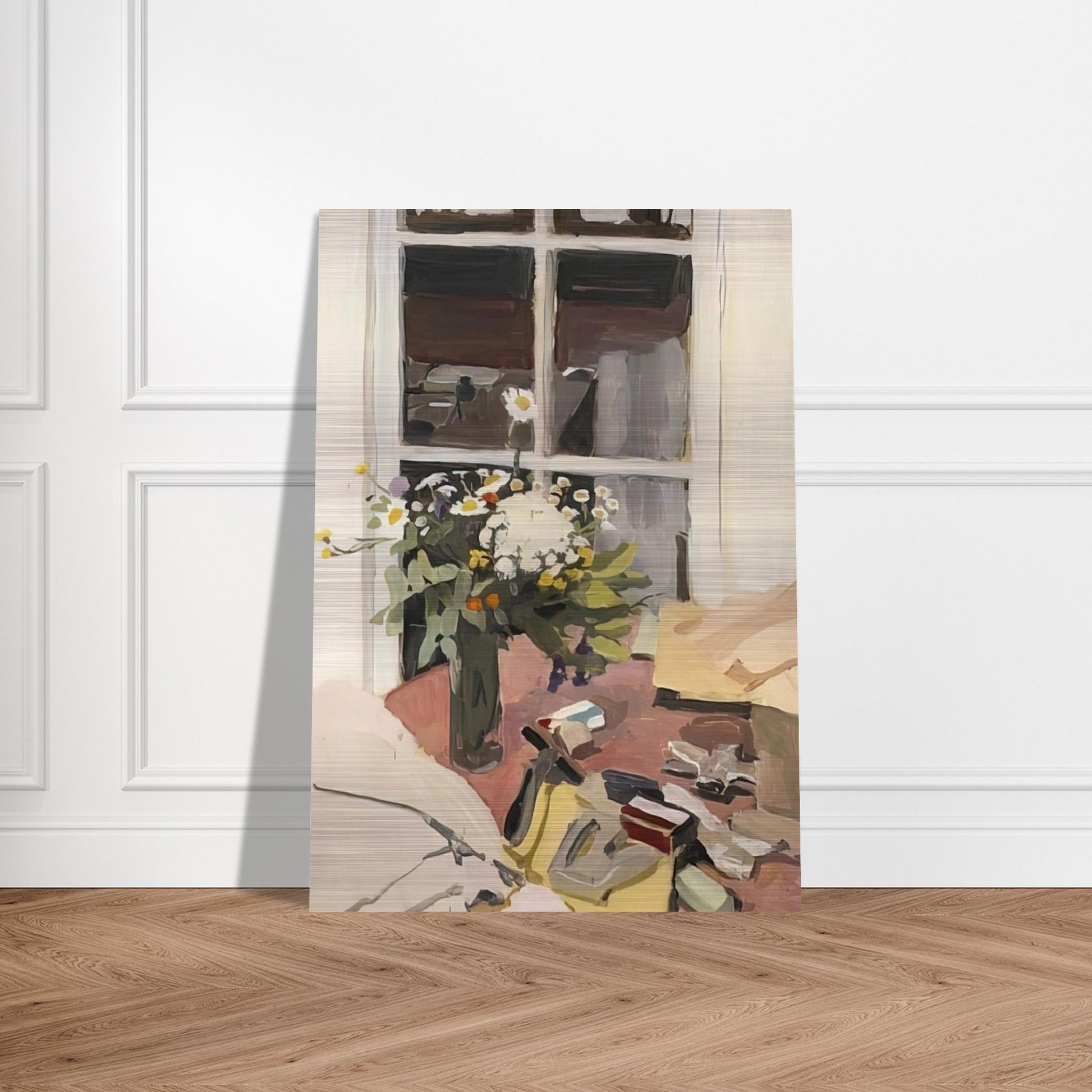 STILL LIFE WITH STAPLER 1970 - Fairfield Porter Brushed Aluminum Print - 70x100 cm / 28x40 inches | Fairfield Porter Aluminum Print | Fairfield Porter Prints