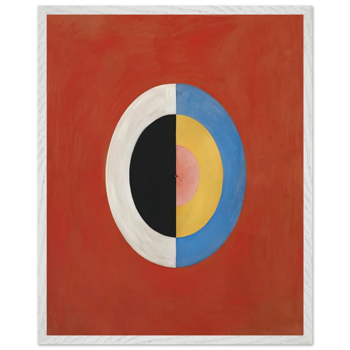 Hilma af Klint - THE SWAN NO 17 1915 0 Wall art - 27x35 cm / 11x14 Inches - Premium Wooden Framed Poster With Fine Art Paper - Wood frame