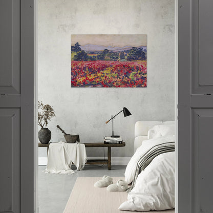 THE VINES IN SAINT CLAIR 1912 - Theo van Rysselberghe Brushed Aluminum Print - 70x100 cm / 28x40 inches | Theo van Rysselberghe Aluminum Print | Theo van Rysselberghe Prints