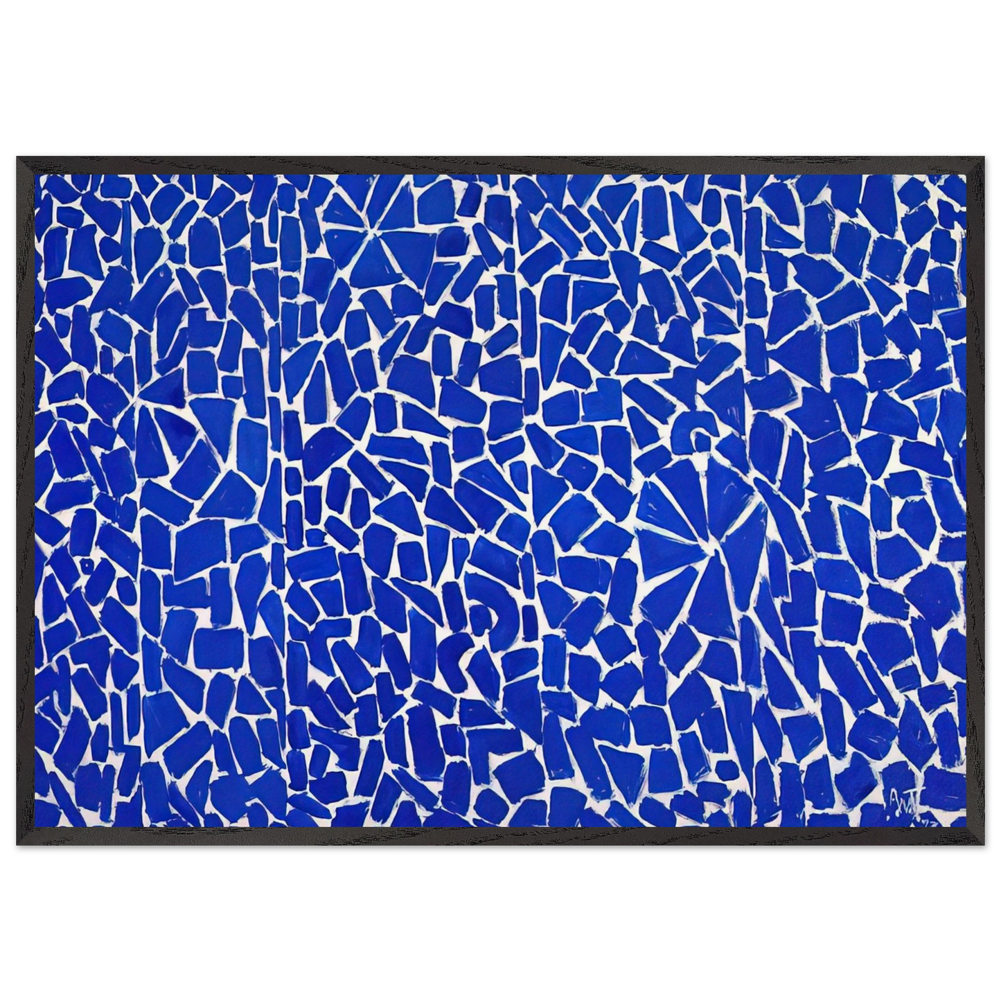 ELYSIAN FIELDS 1973 - Alma Woodsey Thomas 70x100 cm / 28x40 inches Framed Art Print – Black Wooden Frame