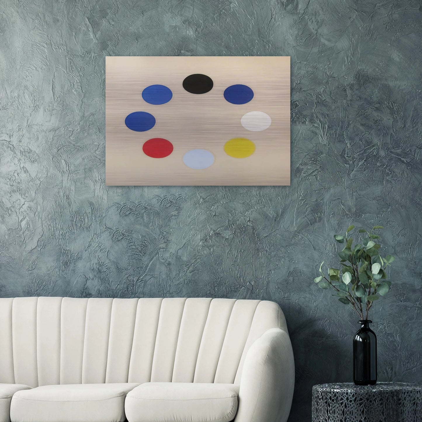 Untitled Black Star - 1965 - Thomas Downing Brushed Aluminum Print - 70x100 cm / 28x40 inches | Thomas Downing Aluminum Print | Thomas Downing Prints