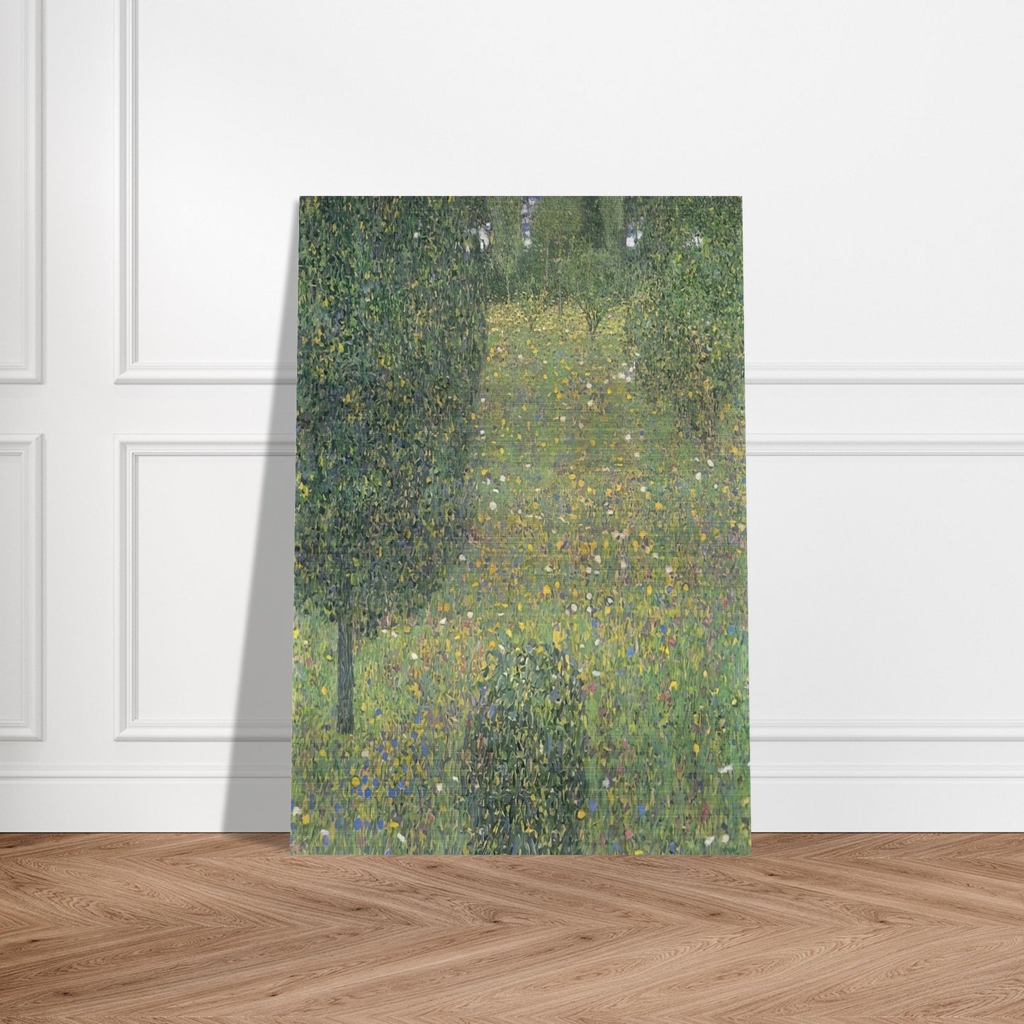 LANDSCAPE GARDEN MEADOW IN FLOWER - Gustav Klimt Brushed Aluminum Print - 70x100 cm / 28x40 inches | Gustav Klimt Aluminum Print | Gustav Klimt Prints