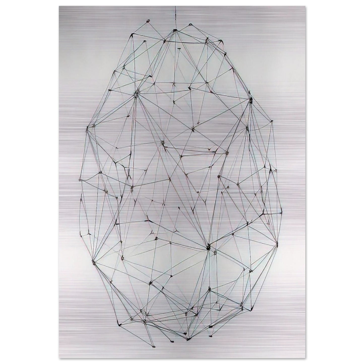 Esfera N° 5 - 1977 - Gego Brushed Aluminum Print - 70x100 cm / 28x40 inches | Gego Aluminum Print | Gego Prints