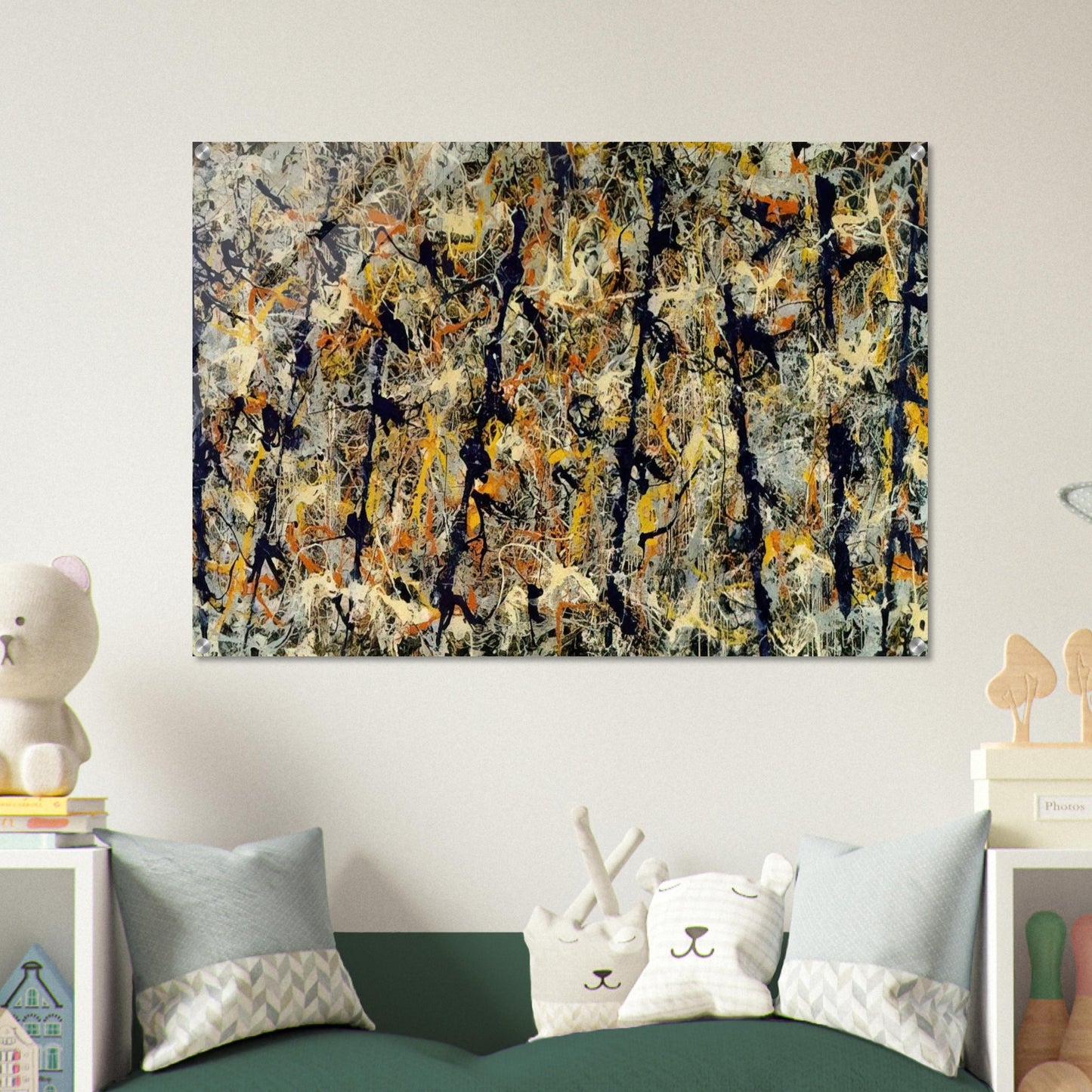 BLUE POLES NUMBER 11 1952 1 - Jackson Pollock Acrylic Print - 70x100 cm / 28x40″ inches