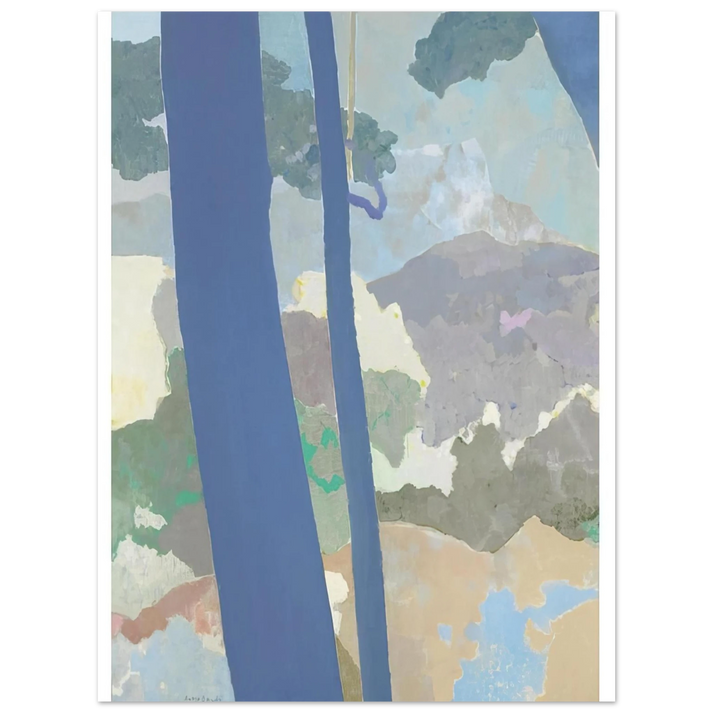 Kenzo Okada - Landscape - Abstract Expressionism  75x100 cm / 30x40inches Fine Art Poster
