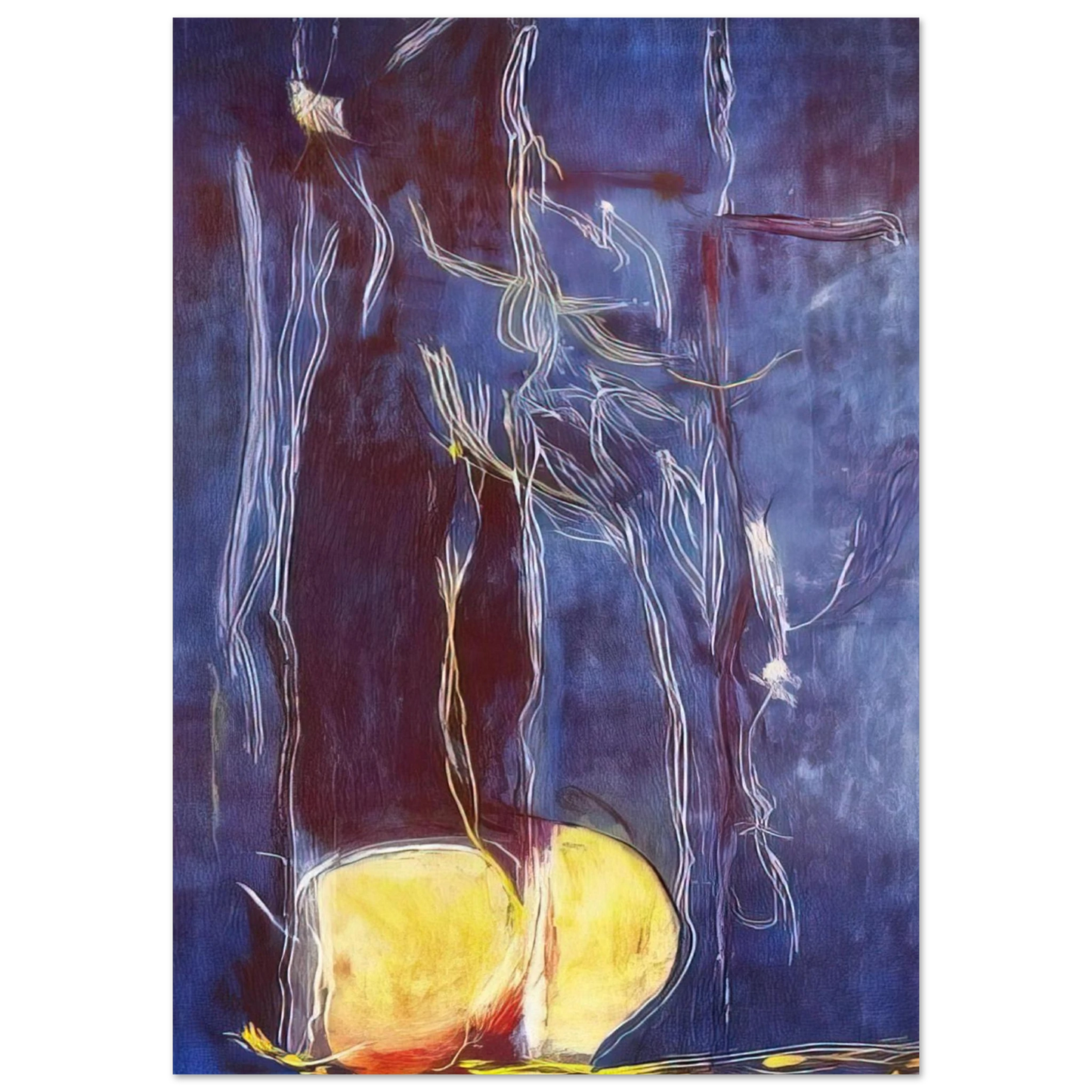 Helen Frankenthaler - All About Blue - 1994 Wall art - 45x60 cm / 18x24 inches - Fine Art Poster-canvas - -