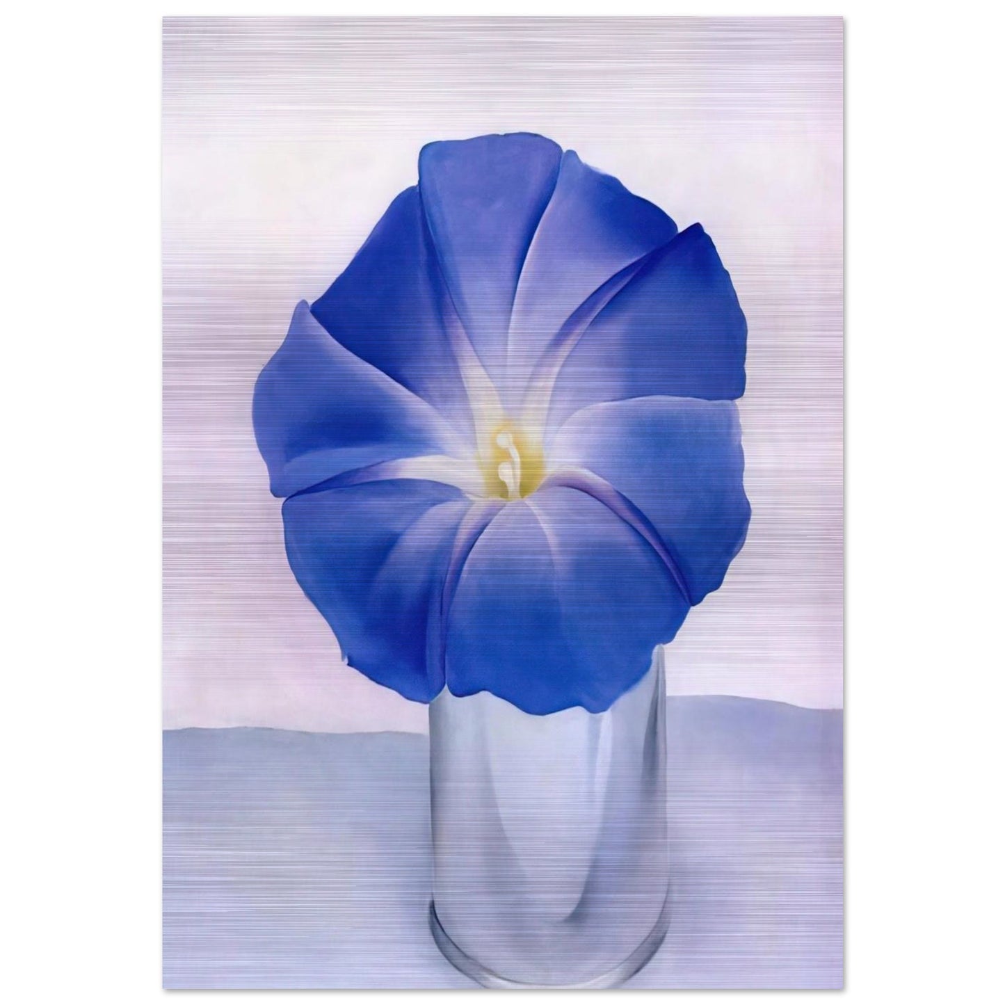 Blue Morning Glory - Georgia O'Keeffe Brushed Aluminum Print - 70x100 cm / 28x40 inches | Georgia O'Keeffe Aluminum Print | Georgia O'Keeffe Prints