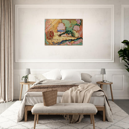 SKETCH FOR LE BONHEUR DE VIVRE 1906 - Henri Matisse Acrylic Print - 70x100 cm / 28x40″ inches