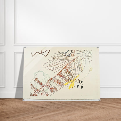 From 17 Drawings by Thoreau - 1978 - John Cage Acrylic Print - 70x100 cm / 28x40″ inches