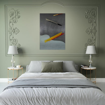 Sil I - Laszlo Moholy-Nagy Brushed Aluminum Print - 70x100 cm / 28x40 inches | Laszlo Moholy-Nagy Aluminum Print | Laszlo Moholy-Nagy Prints