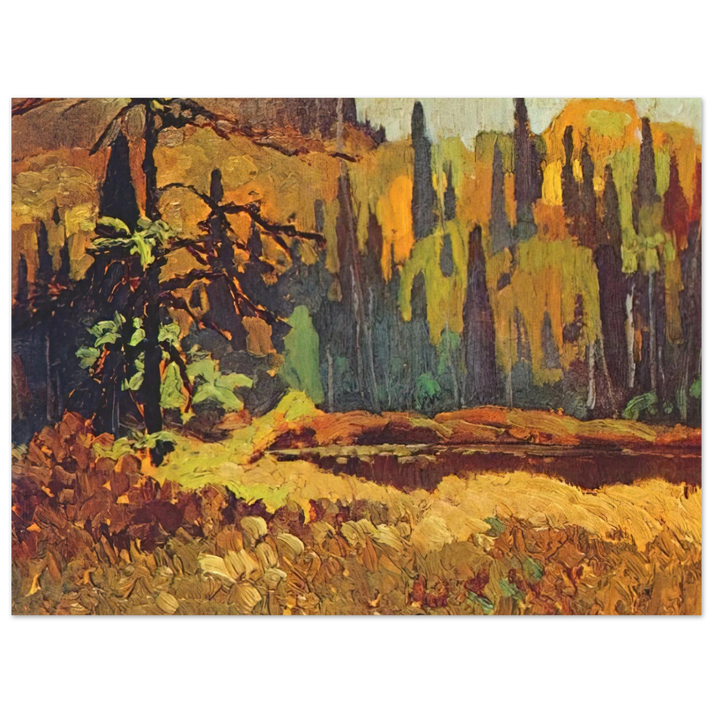 Frank Johnston - Moose Pond - 1918  75x100 cm / 30x40inches Fine Art Poster