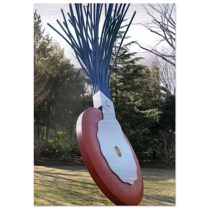 TYPEWRITER ERASER SCALE X COLLABORATION WITH VAN BRUGGEN 1999 - Claes Oldenburg Brushed Aluminum Print - 70x100 cm / 28x40 inches | Claes Oldenburg Aluminum Print | Claes Oldenburg Prints